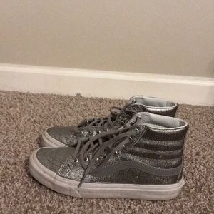 Silver Vans Hi-top